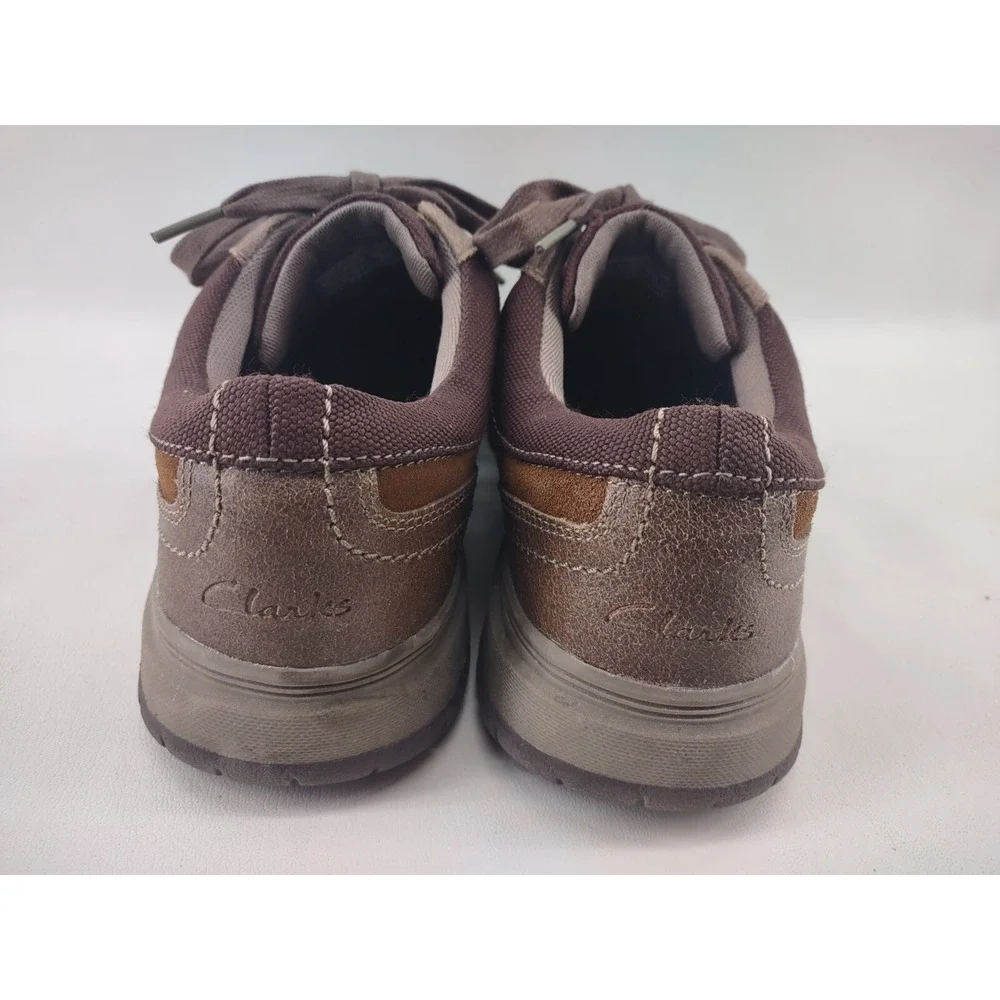 Clarks Ryley Street Men's SZ 10 M Brown Distressed Leather Comfort Walking Shoes